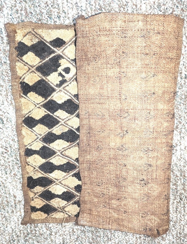 AFRICAN ORIGINAL KUBA RAFFIA CLOTH PANEL TEXTILE CURRENCY KASSAI SHOOWA DR CONGO gallery