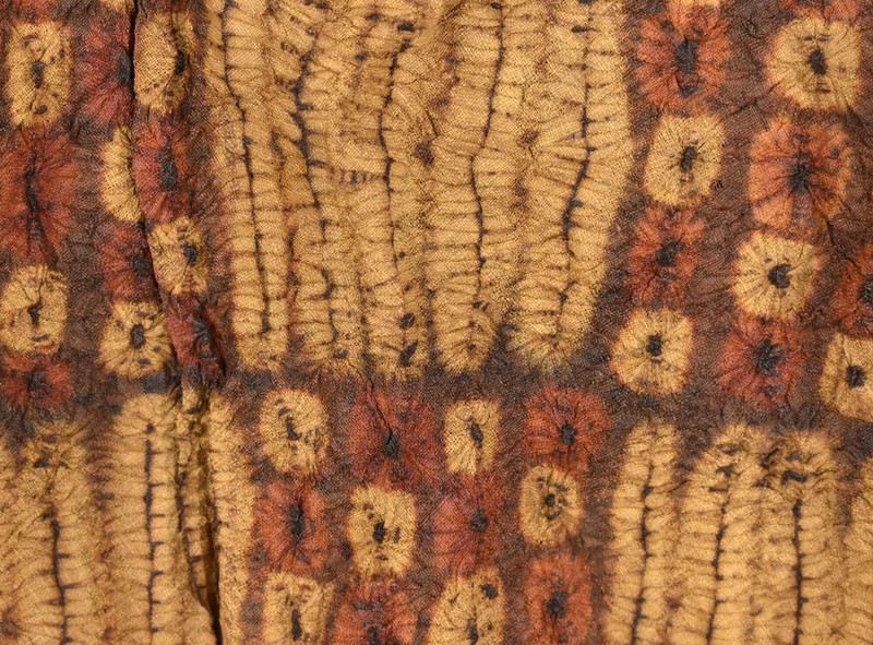 Dida Ceremonial Raffia Tie-Dye Textile Côte d'Ivoire 36x34 inch gallery