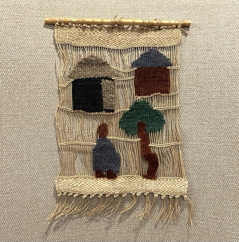 Hand Woven Mohair & Wool Wall Hanging Tapestry from Lesotho, Africa gallery