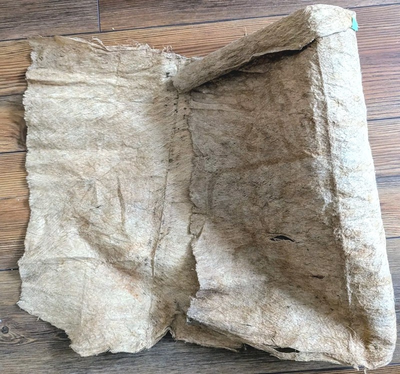 VERY RARE AFRICAN M'BUTI PYGMY NATIVE PAINTING TEXTILE BARK LOIN CLOTH DR CONGO gallery