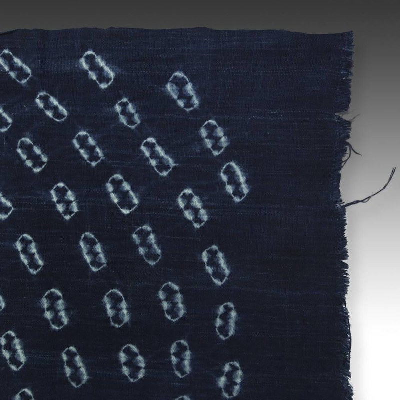 WOMAN'S WRAP SKIRT MOSSI INDIGO HAND DYE COTTON BURKINA FASO W. AFRICA 20TH C gallery