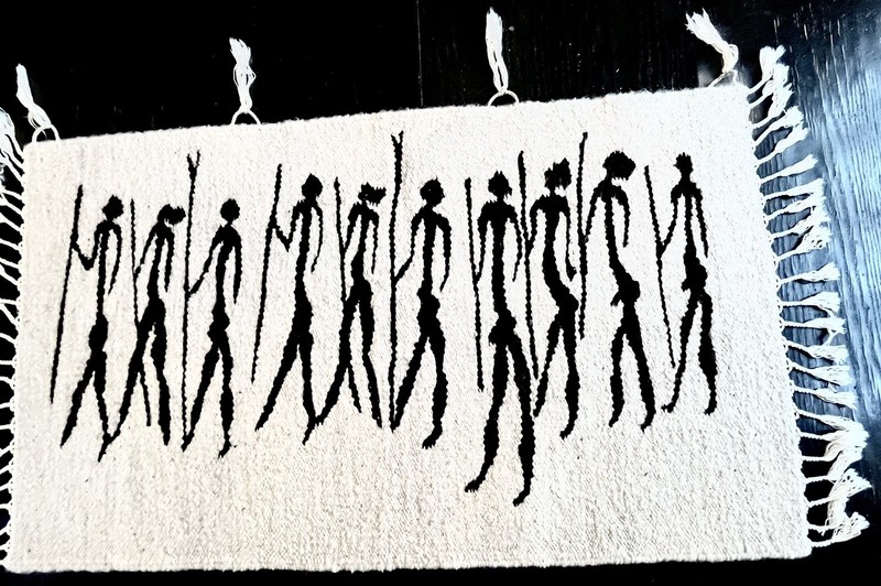 South African Hand Woven Wool Wall Tapestry 54”x27” gallery