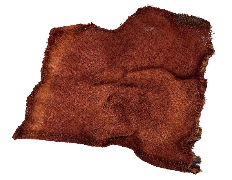 Dida Ceremonial Raffia Tie-Dye Textile Côte d'Ivoire 15x13 inch gallery