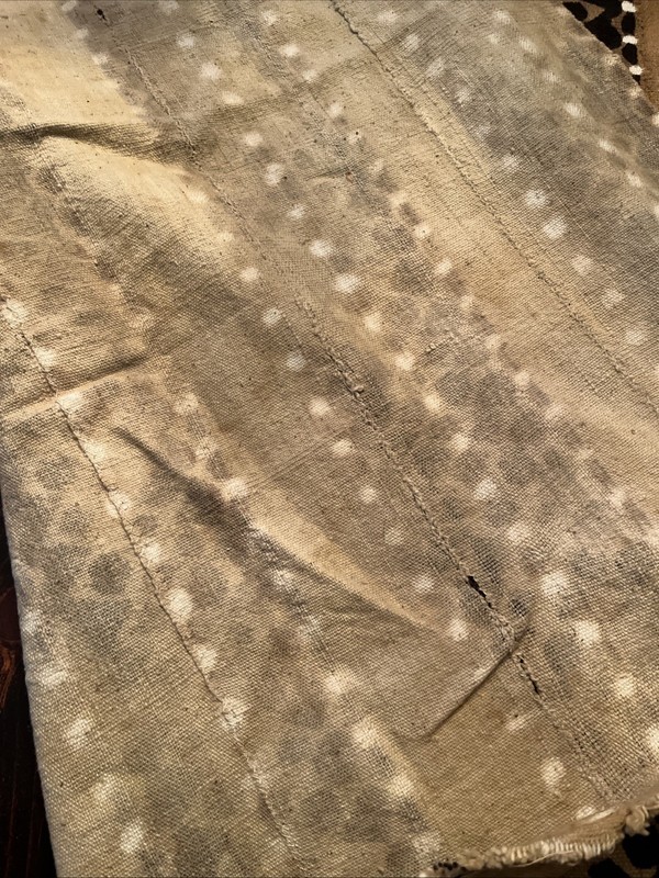 Vtg Malian Bogolanfini Textile Africa Mud Cloth 75” X48” gallery
