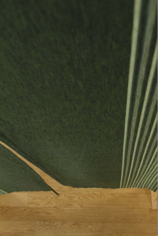 Narumi Vertical Stripe Cotton Cloth Japanese Noren Curtain Tapestry (Dark Gre... gallery