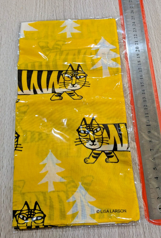 Rare 2x Lisa Larson Zoff Japan Collaboration Mikey Yellow Furoshiki bandana NEW gallery