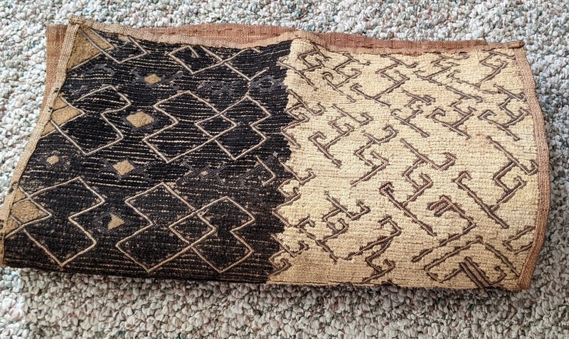 AFRICAN ORIGINAL KUBA RAFFIA CLOTH PANEL TEXTILE CURRENCY KASSAI SHOOWA DRCONGO gallery