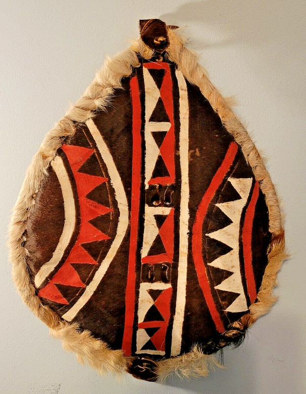 African Kenyan Maasai Warrior Shield Traditional Maasai War Shield Cowhide Shi