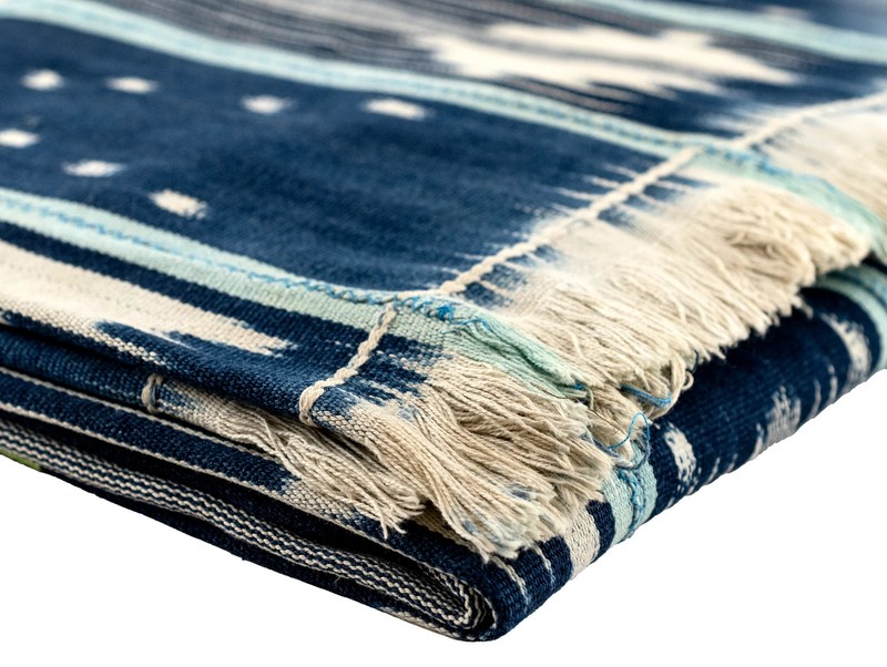 Turquoise & Blue West African Bondoukou Indigo Cloth Burkina Faso Cotton gallery