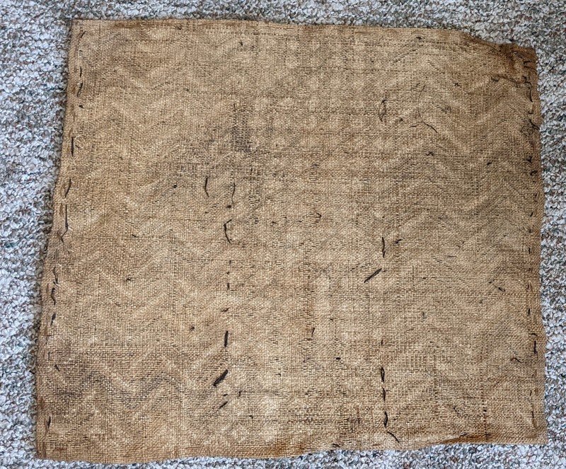 AFRICAN ORIGINAL KUBA RAFFIA CLOTH PANEL TEXTILE CURRENCY KASSAI SHOOWA DR CONGO gallery