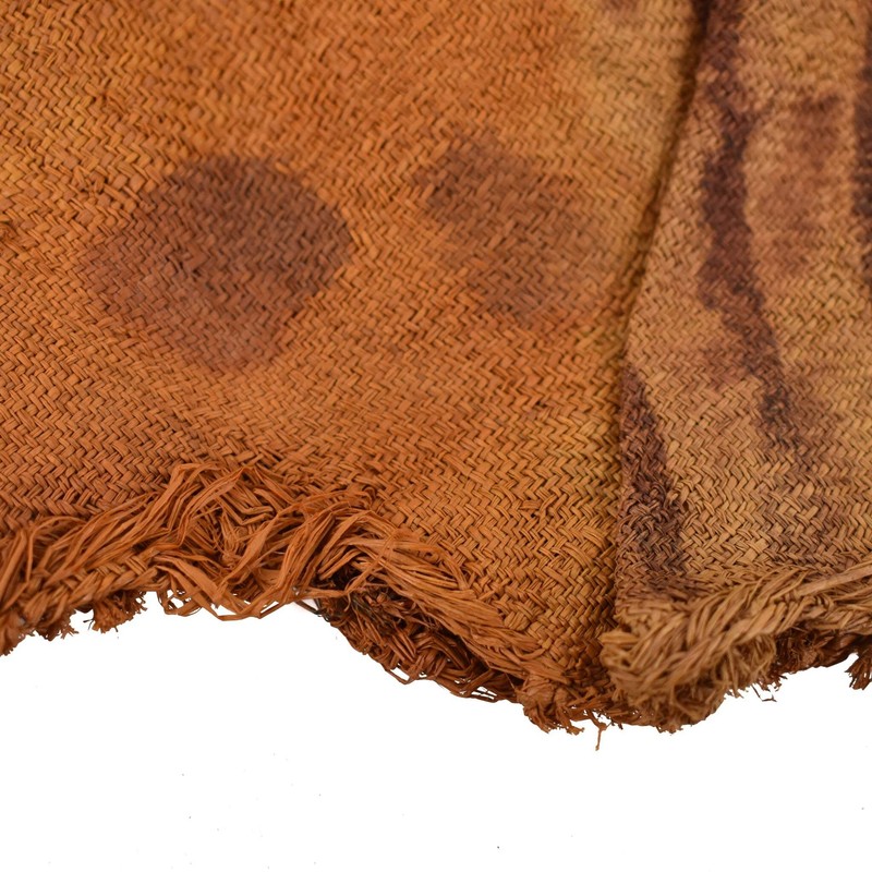 Dida Ceremonial Raffia Tie-Dye Textile Côte d'Ivoire 16x12 inch gallery