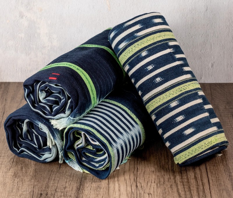 Green & Blue West African Bondoukou Indigo Cloth Burkina Faso Multicolor Cotton gallery