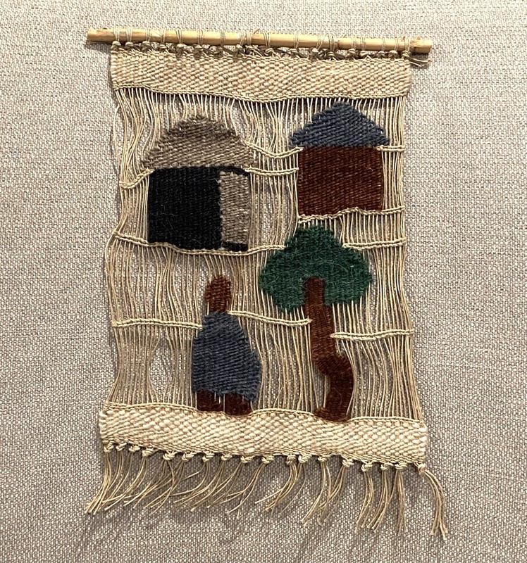 Hand Woven Mohair & Wool Wall Hanging Tapestry from Lesotho, Africa gallery