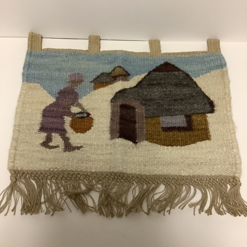 Moteng Hand Woven South African Wool Tapestry Kingdom Of Lesotho Wall Hanging