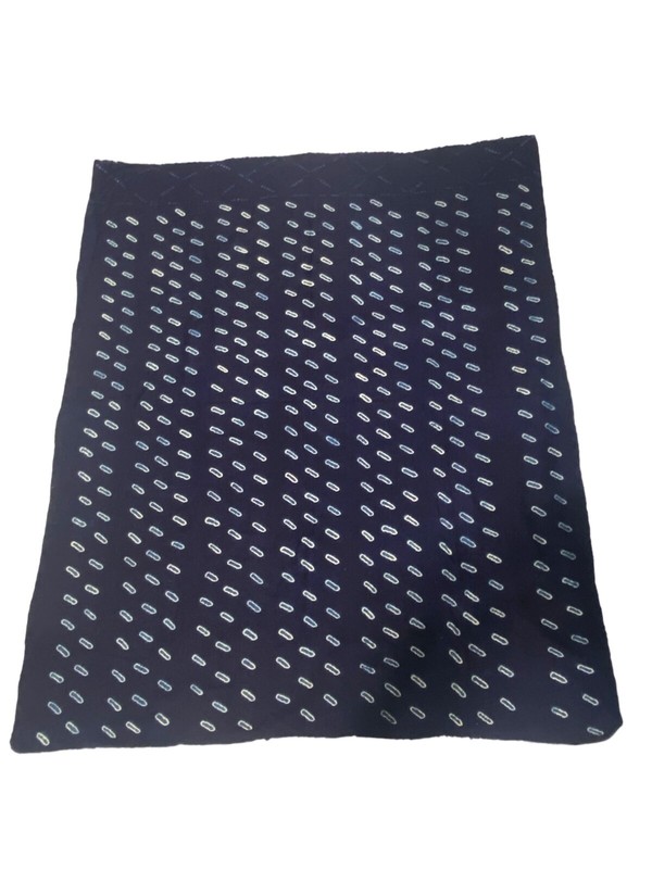 #1041 Fine Indigo Cloth - Mossi Tribe Burkina Faso 57" H by 48" W gallery