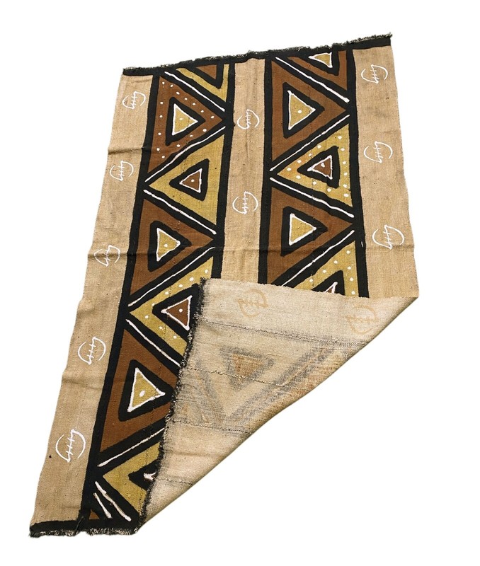 #7316 Superb Vintage Bogolan Mali Mud Cloth Textile 37" by 61" gallery