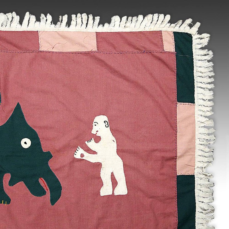 FRANKAA ASAFO MILITARY WARRIOR FLAG COTTON APPLIQUE FANTE GHANA WEST AFRICA gallery