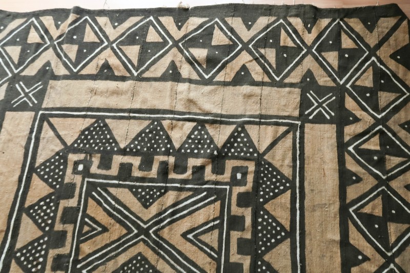 Large Vintage Tapa Bark Cloth Panel - Fiji Masi Tonga Ngatu Polynesian 90"x51" gallery