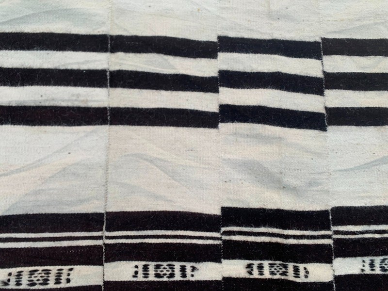 Vintage African Fulani Blanket Handmade Fulani Wedding Hanging Tent Mali 4x7 ft gallery