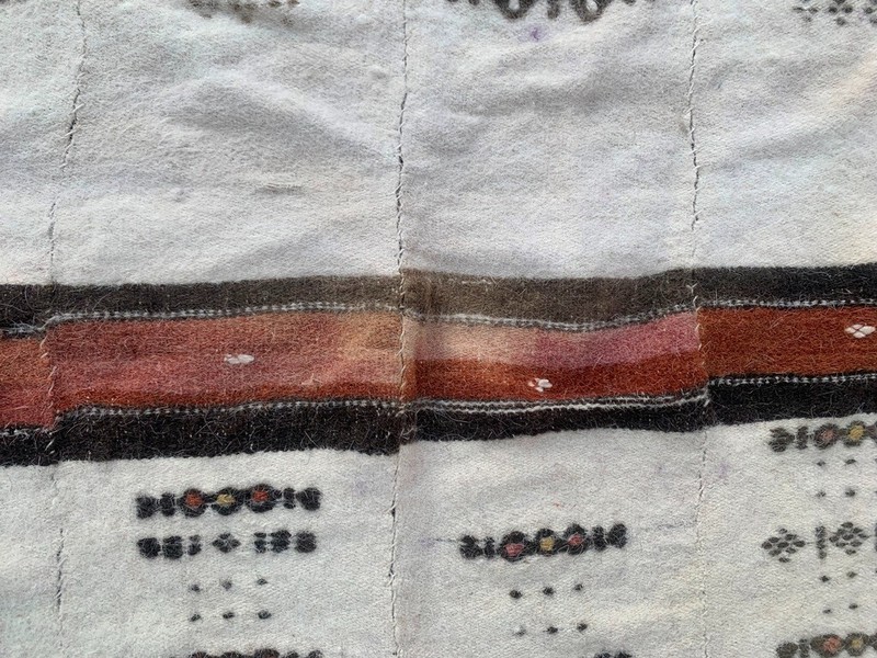 Vintage African Fulani Blanket Handmade Fulani Wedding Hanging Tent Mali 4x7 ft gallery