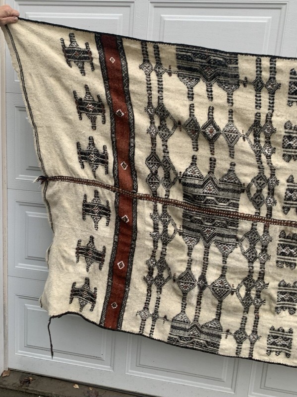 Vintage African Trible Fulani Handmade Natural Wedding Blanket gallery