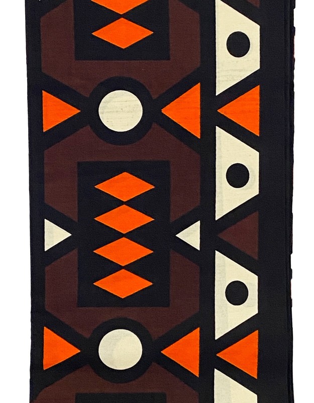 African Kente Cloth Cotton Fabric 6 Yards by 43″