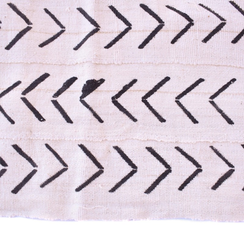 White Mudcloth Textile Mali 60x39 Inch gallery