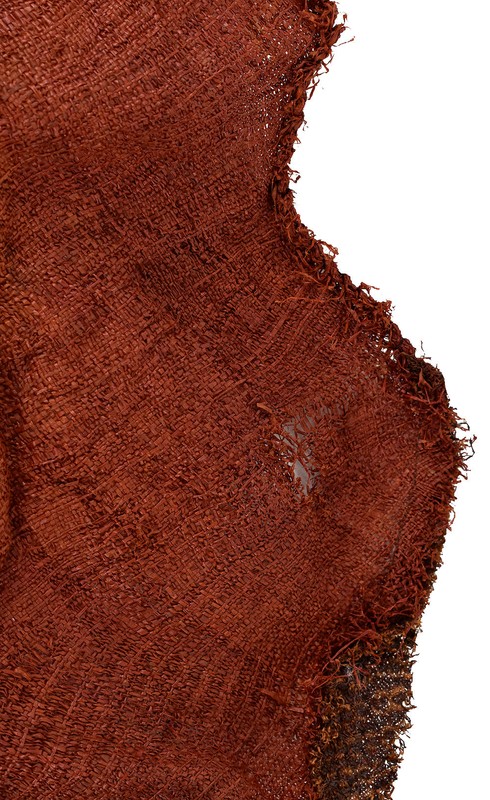 Dida Ceremonial Raffia Tie-Dye Textile Côte d'Ivoire 15x13 inch gallery