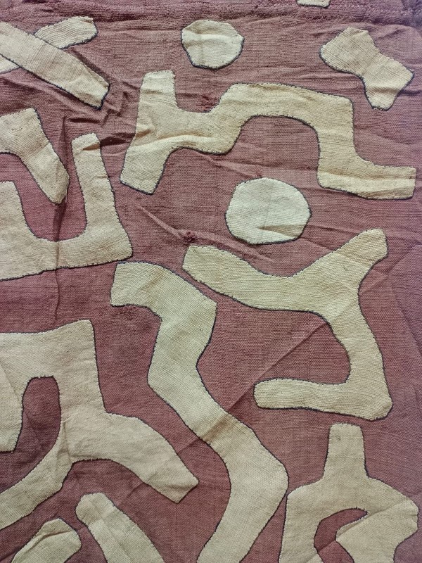Antique Rare Collectible Hand Woven Traditional African Raffia Congo Textile gallery