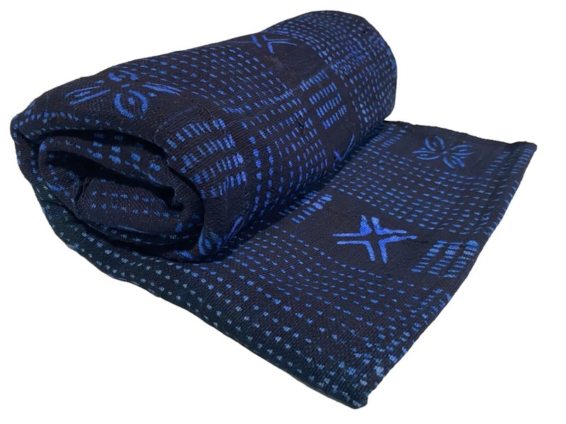 #7179 Fine Indigo Cloth – Mossi Tribe Burkina Faso 59″ H by 54″ W