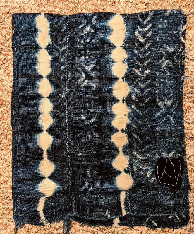 AFRICAN ORIGINAL HANDMADE COTTON TEXTILE STRIPWOVEN FABRIC WRAP DOGON NECK SCARF gallery