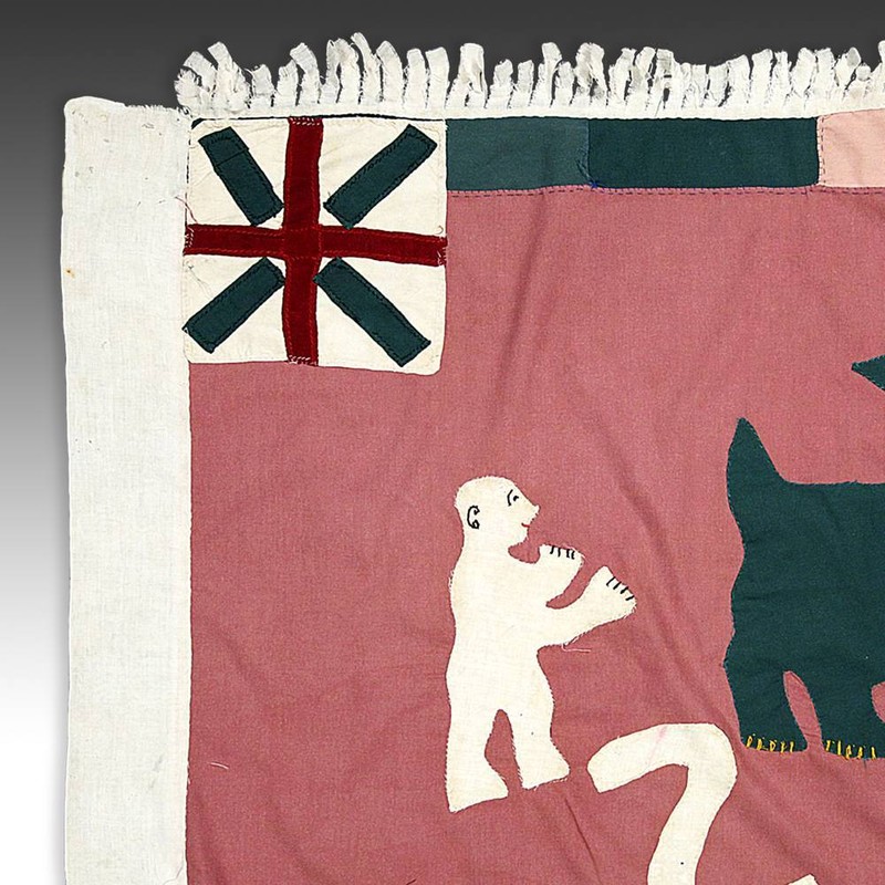 FRANKAA ASAFO MILITARY WARRIOR FLAG COTTON APPLIQUE FANTE GHANA WEST AFRICA gallery
