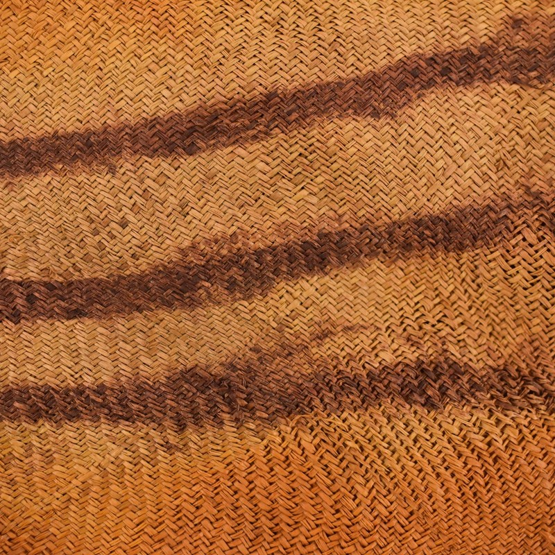 Dida Ceremonial Raffia Tie-Dye Textile Côte d'Ivoire 16x12 inch gallery