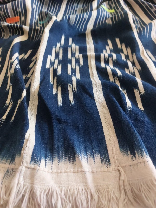 Vintage Baule ikat embroidered cloth from Cote d'Ivoire, West Africa - The Best gallery