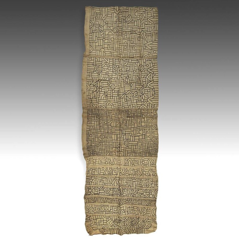 TCAKA DANCE SKIRT KUBA WOVEN RAFFIA DEMOCRATIC REPUBLIC CONGO CENTRAL AFRICA