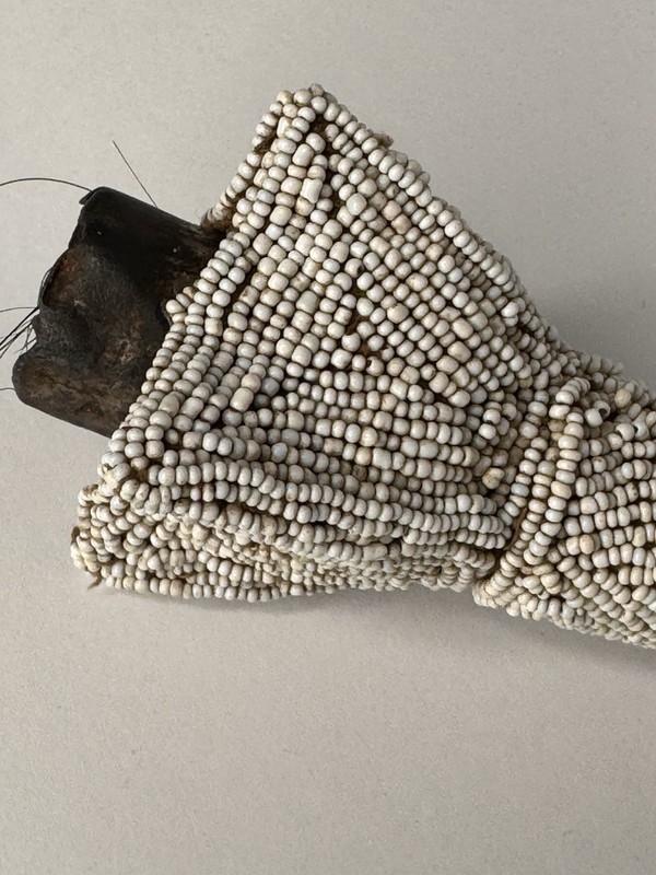 Yoruba Beaded Diviner's Handle Obatala Orisha Ethnographic Beadwork gallery