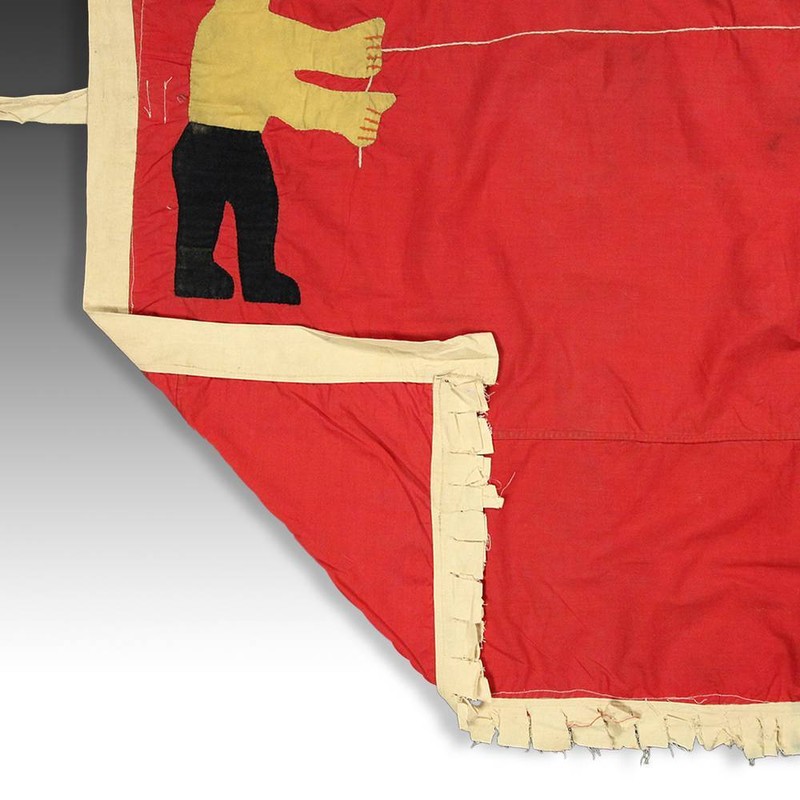 FRANKAA ASAFO MILITARY WARRIOR FLAG COTTON APPLIQUE FANTE GHANA WEST AFRICA gallery