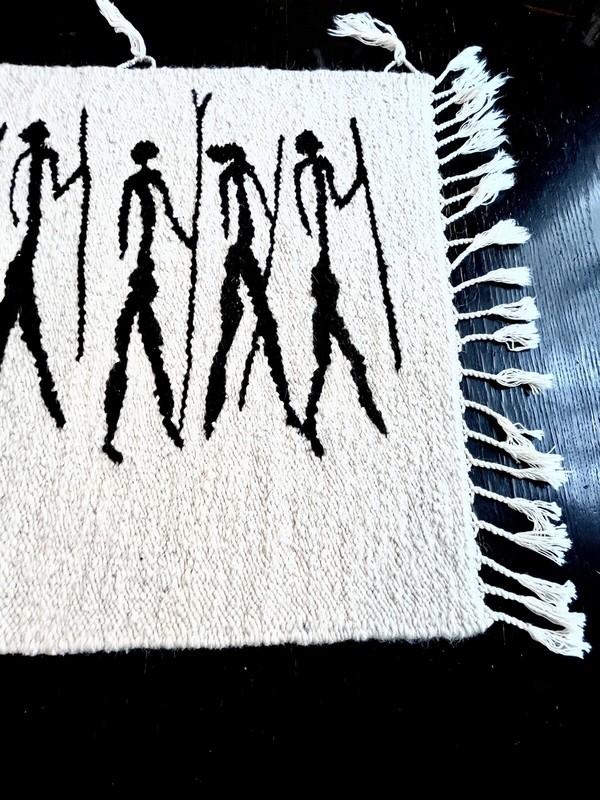 South African Hand Woven Wool Wall Tapestry 54”x27” gallery