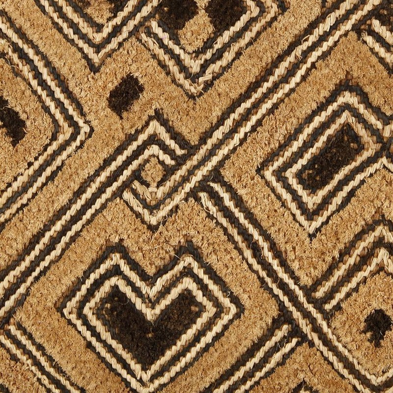 KUBA SHOOWA PRESTIGE PANEL CUT PILED RAFFIA D. R. OF CONGO CENTRAL AFRICA 20TH C gallery
