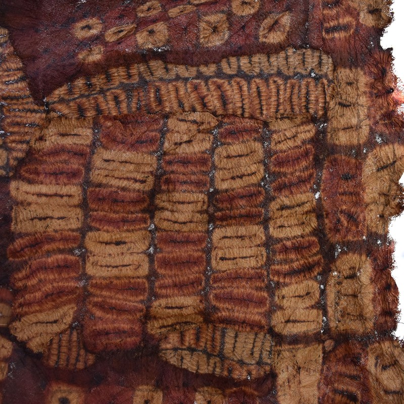Dida Ceremonial Raffia Tie-dye Textile Côte d'Ivoire 61x36 Inch gallery