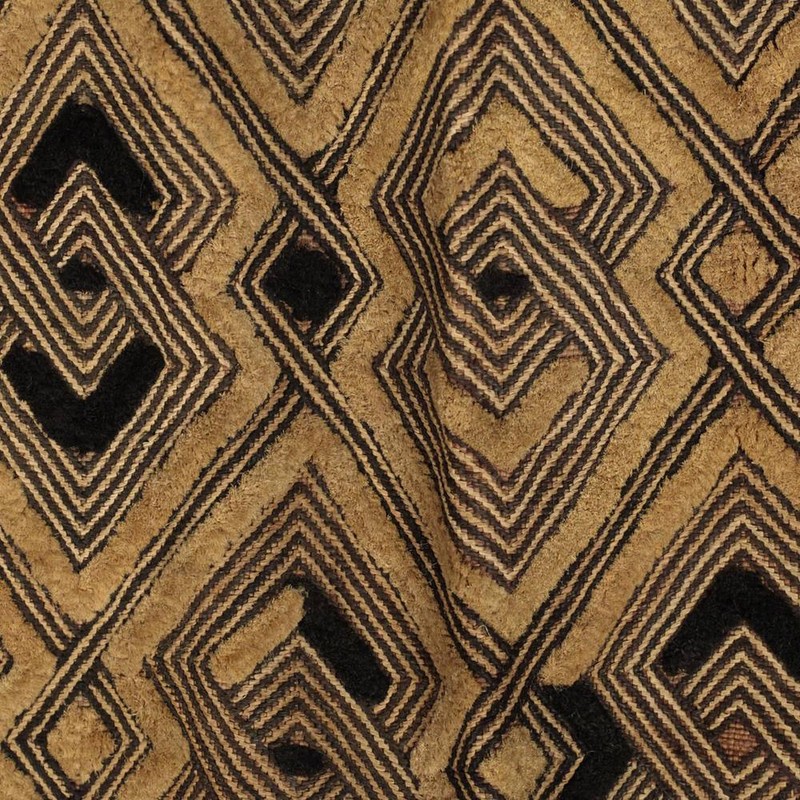 KUBA SHOOWA PRESTIGE PANEL CUT PILED RAFFIA D. R. OF CONGO CENTRAL AFRICA 20TH C gallery