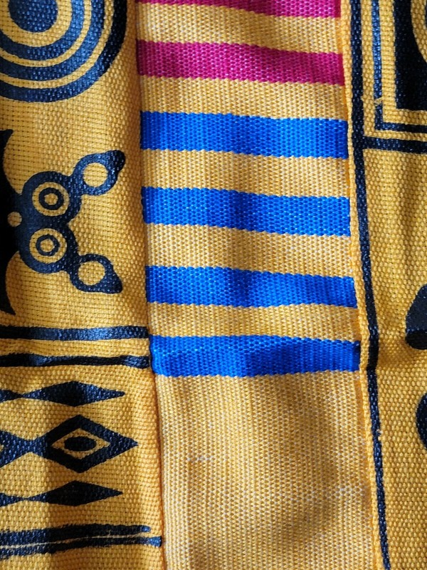 New African Kente Cloth Ghana handwoven textile Art Home decor 6 feet × 10 feet gallery