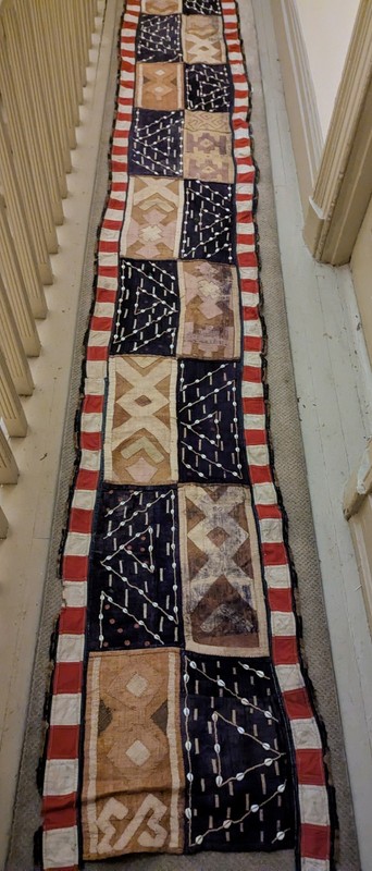 AFRICAN PREMIUM ORIGINAL LONG KUBA CLOTH PANEL RAFFIA TEXTILE CURRENCY DRCONGO gallery