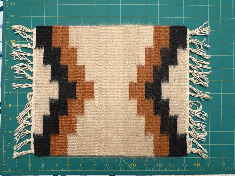 Lesotho Handspun Mohair / Wool Spun Woven Tapestry With Fringe