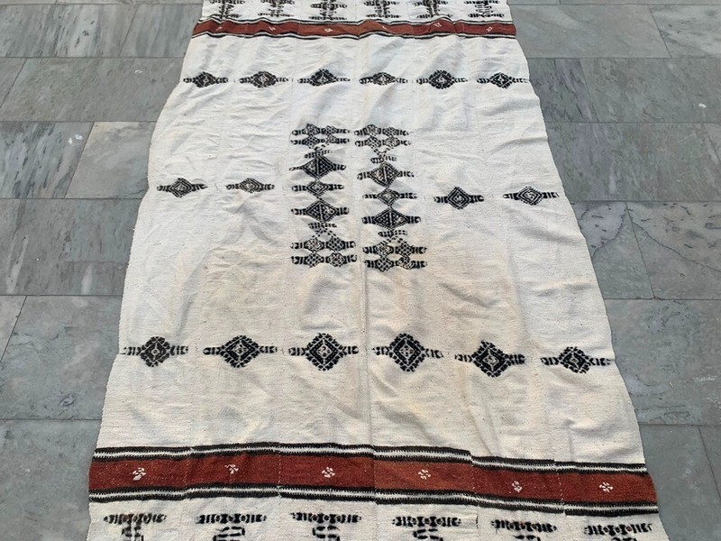Vintage African Fulani Blanket Handmade Fulani Wedding Hanging Tent Mali 4x8 ft gallery