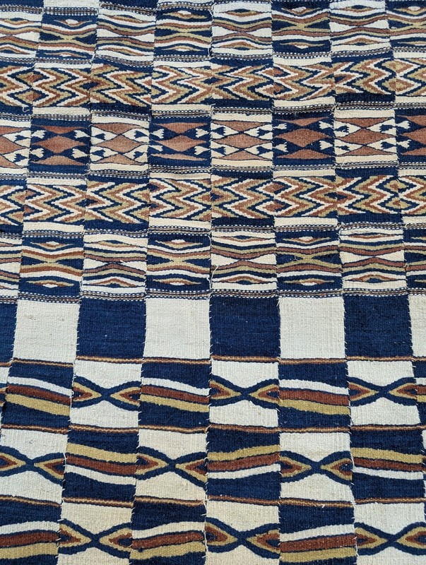Vintage African Handwoven Fulani Arkilla Jenngo Malian Textile 164x52in gallery