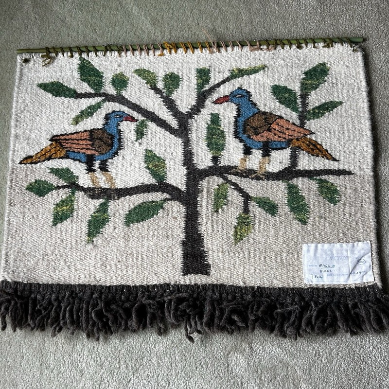 Handmade South African Wool Tapestry Birds Wall Hanging Folk Art gallery