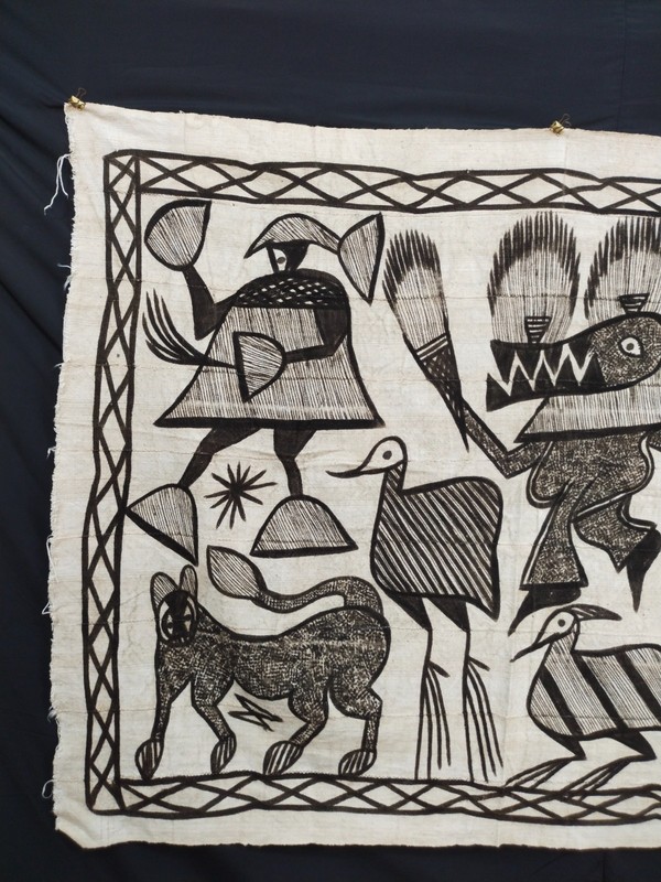 Authentic Vintage Korhogo Mud Cloth Côte d’Ivoire Handcrafted Tribal African gallery
