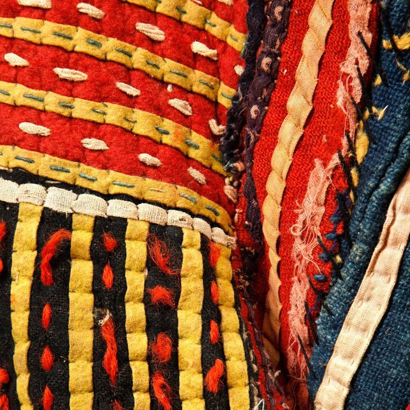 AGBOGHO MMUO MAIDEN SPIRIT DANCE COSTUME IGBO PEOPLE NIGERIA APPLIQUE 20TH C. gallery