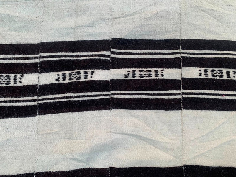 Vintage African Fulani Blanket Handmade Fulani Wedding Hanging Tent Mali 4x7 ft gallery